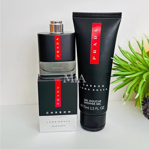 Prada Carbon Luna Rossa Cologne 9ml & Shower Gel 75ml (Dabber/ Not Spray) - Picture 2 of 3